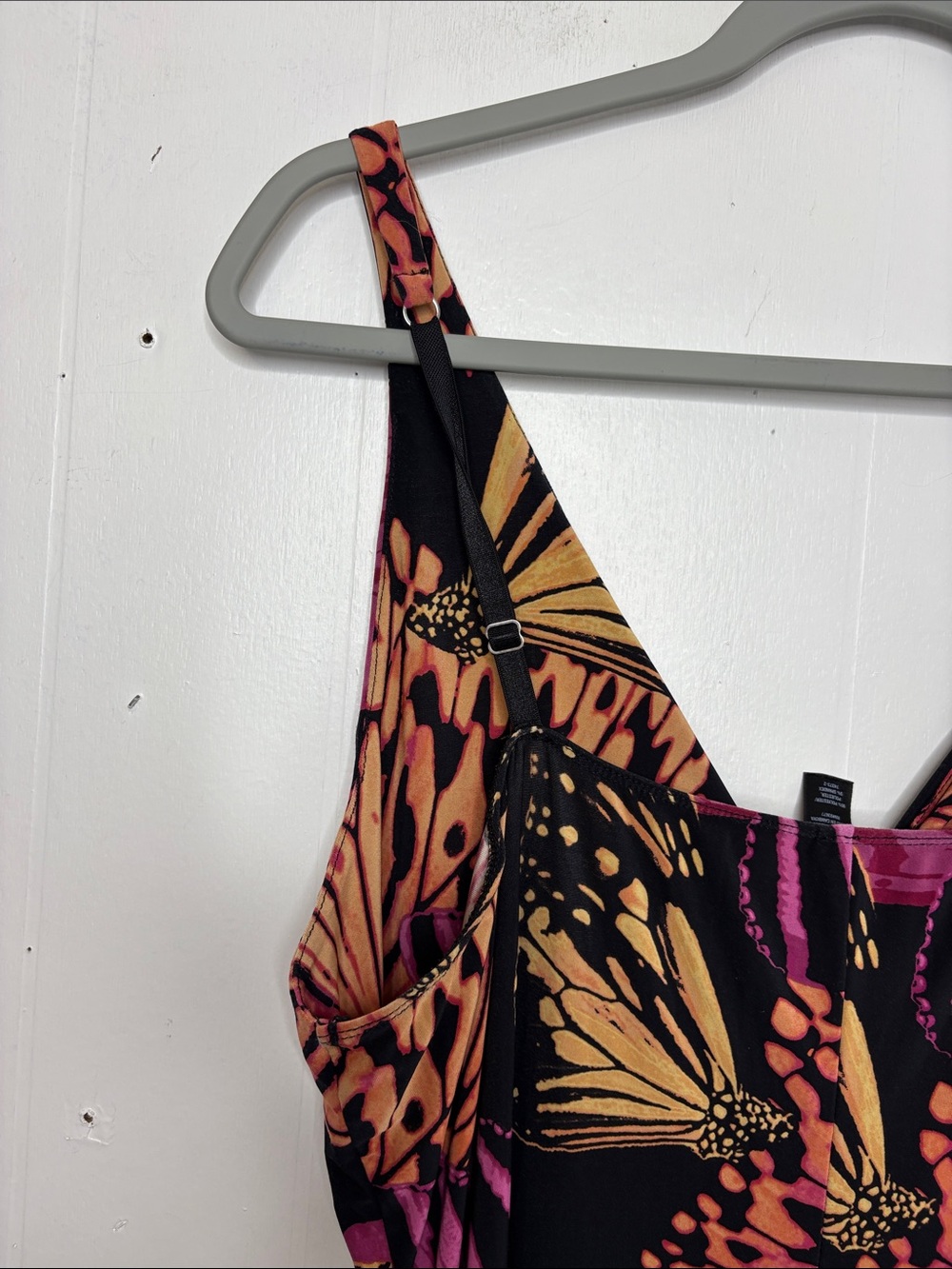 Mix it Dress Womens XL Maxi Butterfly Colorful Travel Resort Vacation Cruise - Picture 8 of 10